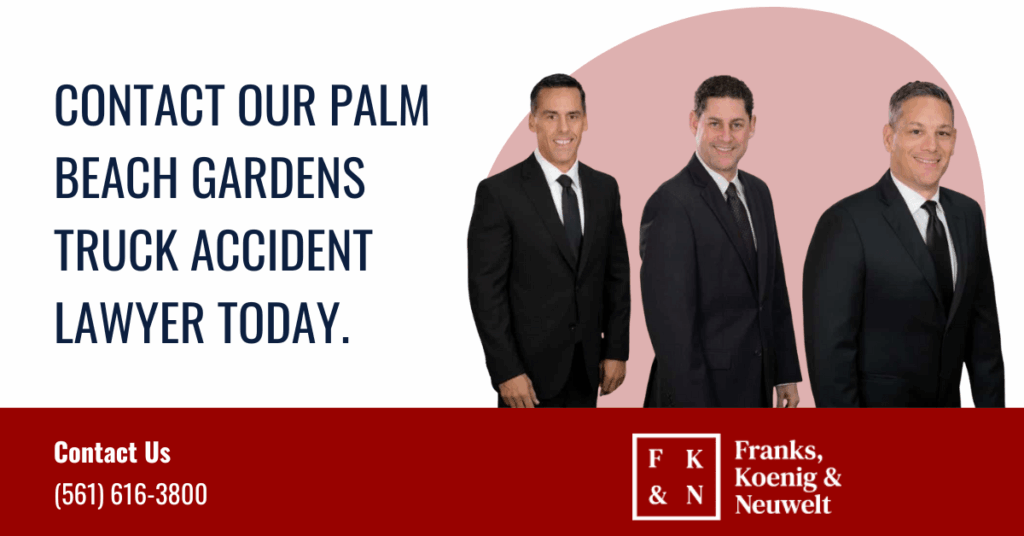 truck accident lawyer Palm Beach Gardens, FL - Law Offices of Franks, Koenig & Neuwelt